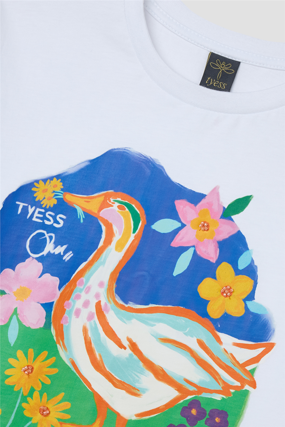 Tyess Kız Çocuk Beyaz TshirtTyess Kız Çocuk Beyaz Tshirt