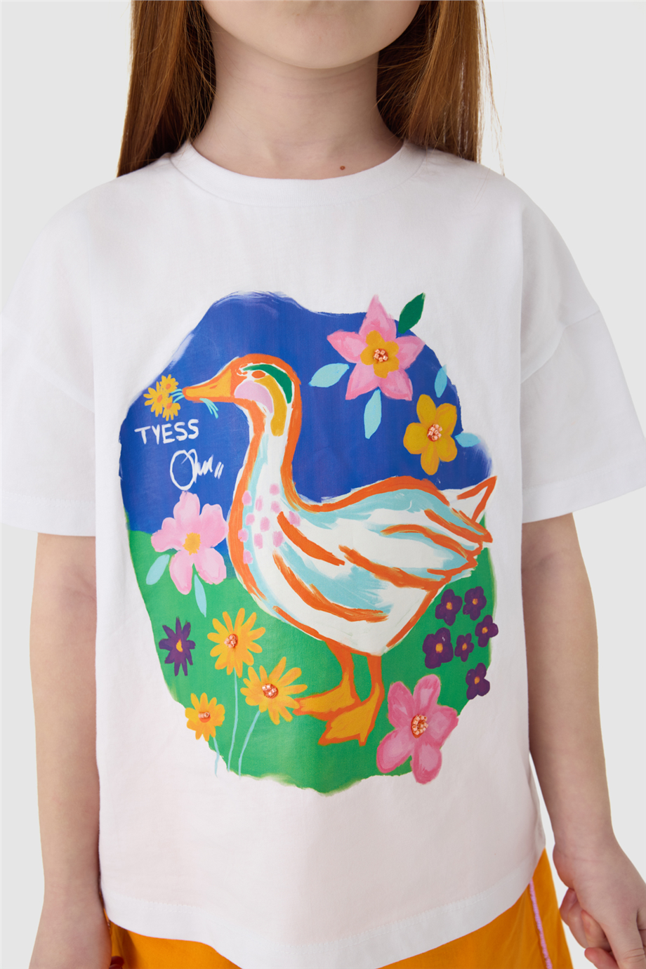 Tyess Kız Çocuk Beyaz TshirtTyess Kız Çocuk Beyaz Tshirt