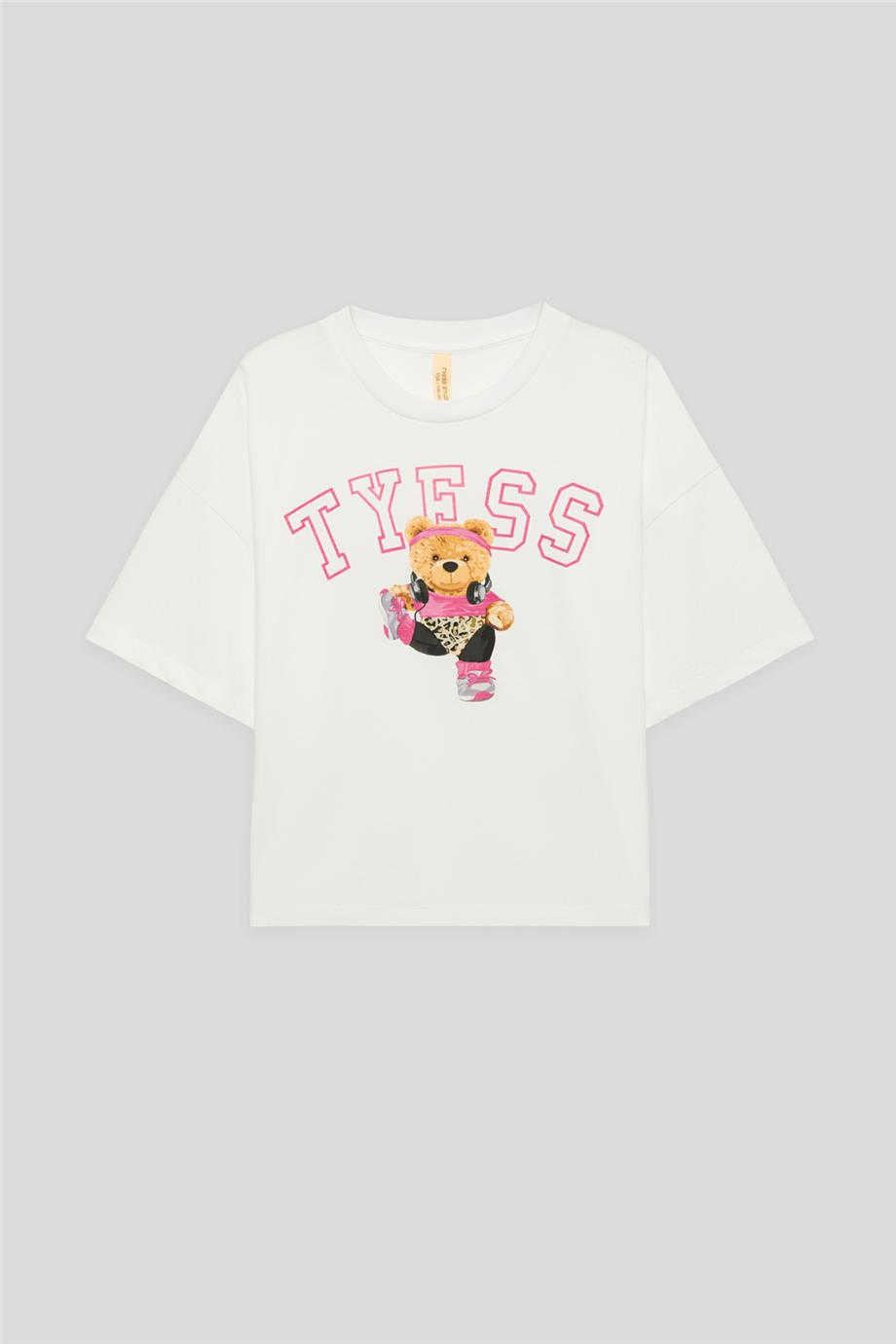Tyess Kız Çocuk Beyaz TshirtTyess Kız Çocuk Beyaz Tshirt