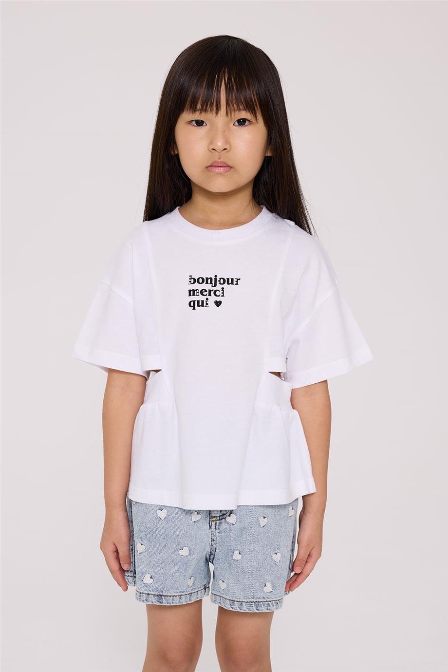 Tyess Kız Çocuk Beyaz TshirtTyess Kız Çocuk Beyaz Tshirt