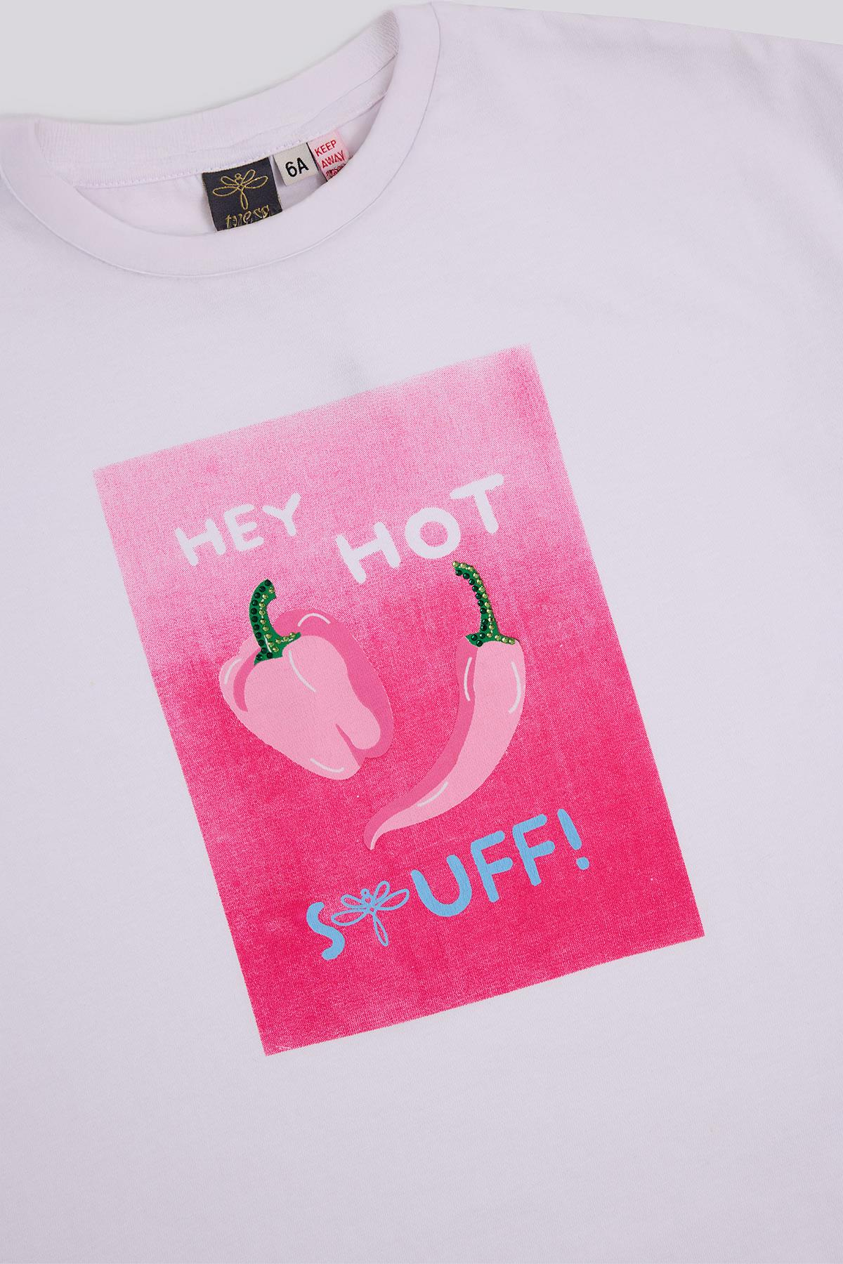 Tyess Kız Çocuk Beyaz TshirtTyess Kız Çocuk Beyaz Tshirt