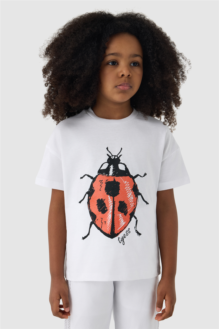 Tyess Kız Çocuk Beyaz TshirtTyess Kız Çocuk Beyaz Tshirt