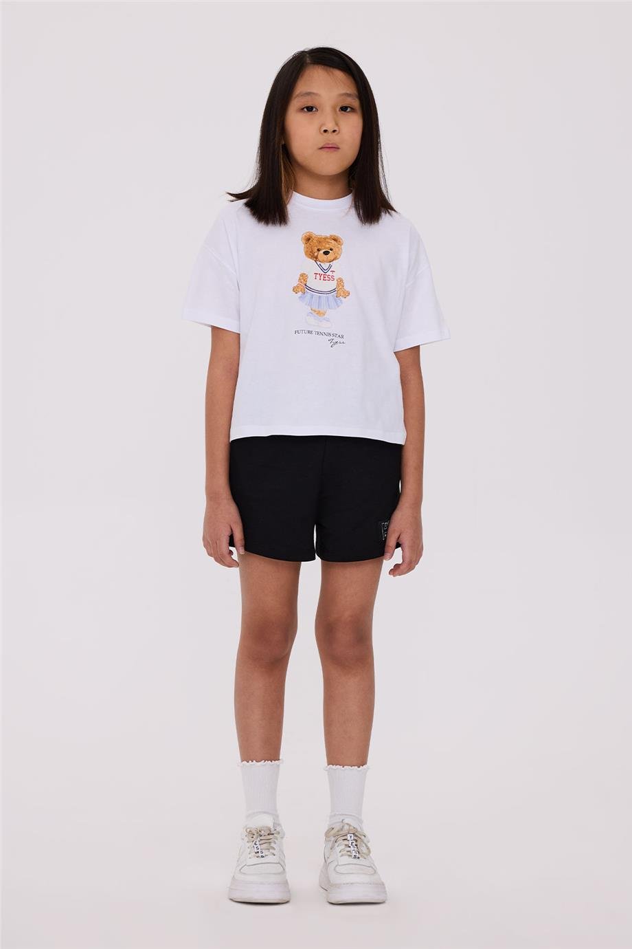 Tyess Kız Çocuk Beyaz TshirtTyess Kız Çocuk Beyaz Tshirt