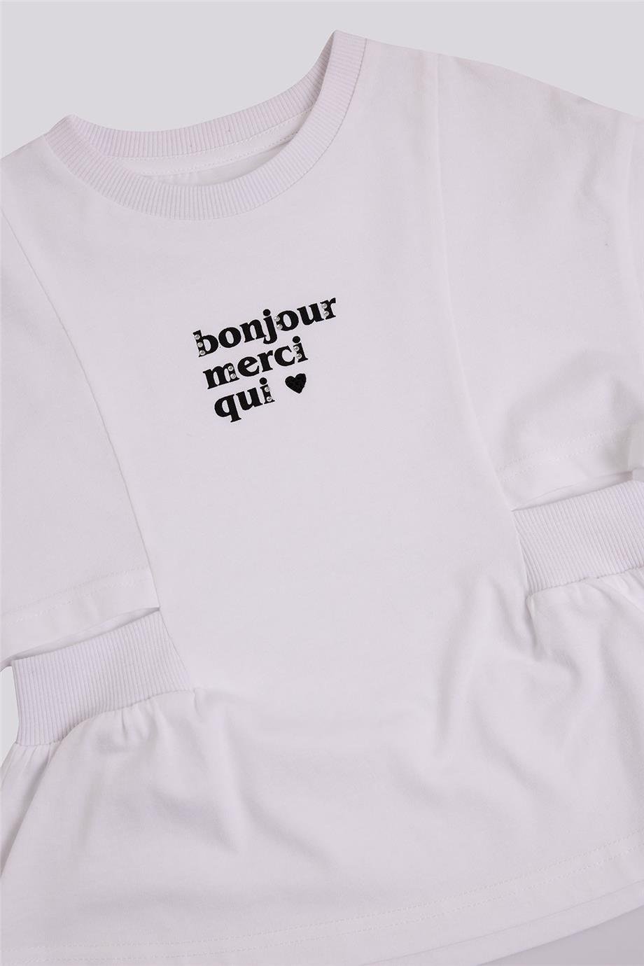 Tyess Kız Çocuk Beyaz TshirtTyess Kız Çocuk Beyaz Tshirt