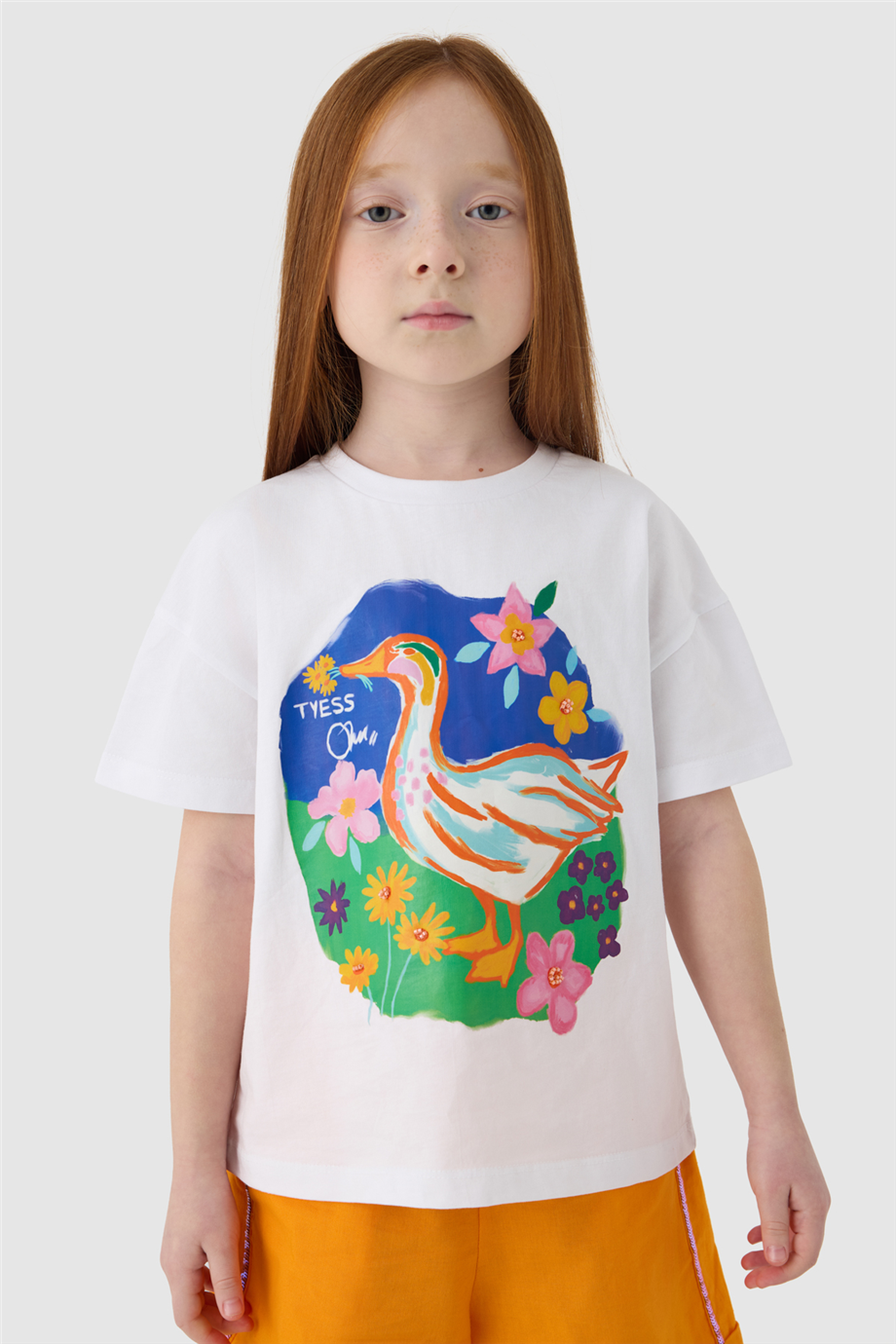 Tyess Kız Çocuk Beyaz TshirtTyess Kız Çocuk Beyaz Tshirt