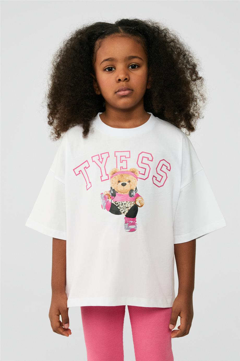 Tyess Kız Çocuk Beyaz TshirtTyess Kız Çocuk Beyaz Tshirt