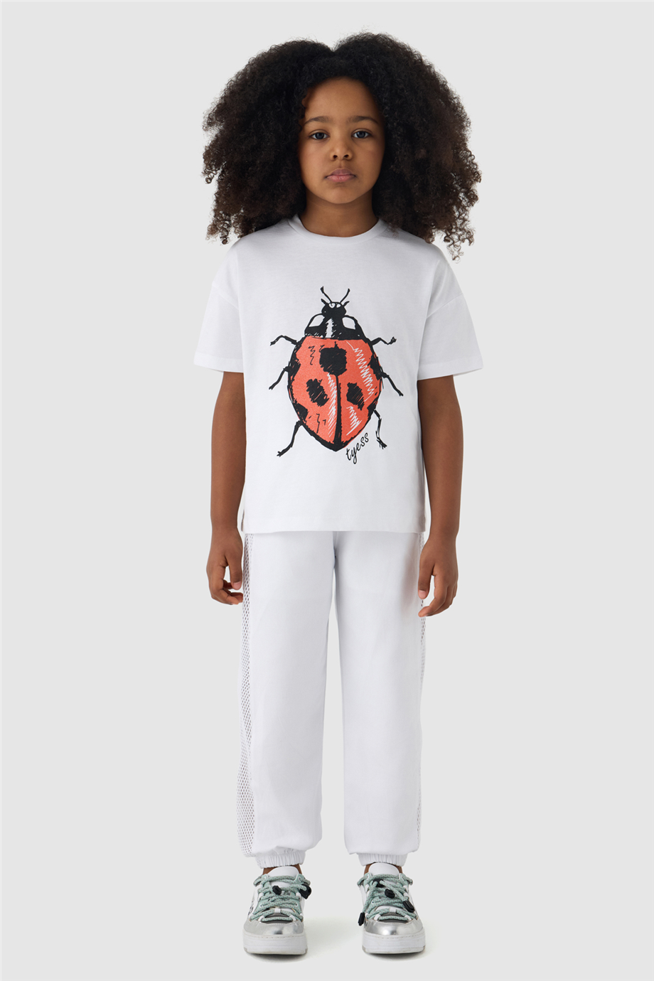 Tyess Kız Çocuk Beyaz TshirtTyess Kız Çocuk Beyaz Tshirt