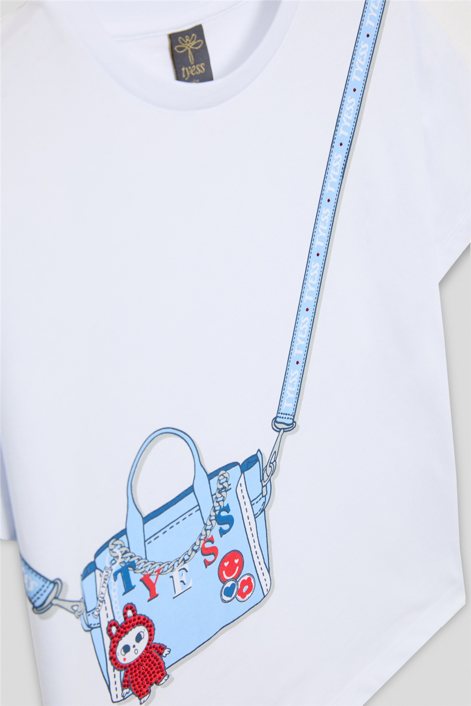Tyess Kız Çocuk Beyaz TshirtTyess Kız Çocuk Beyaz Tshirt