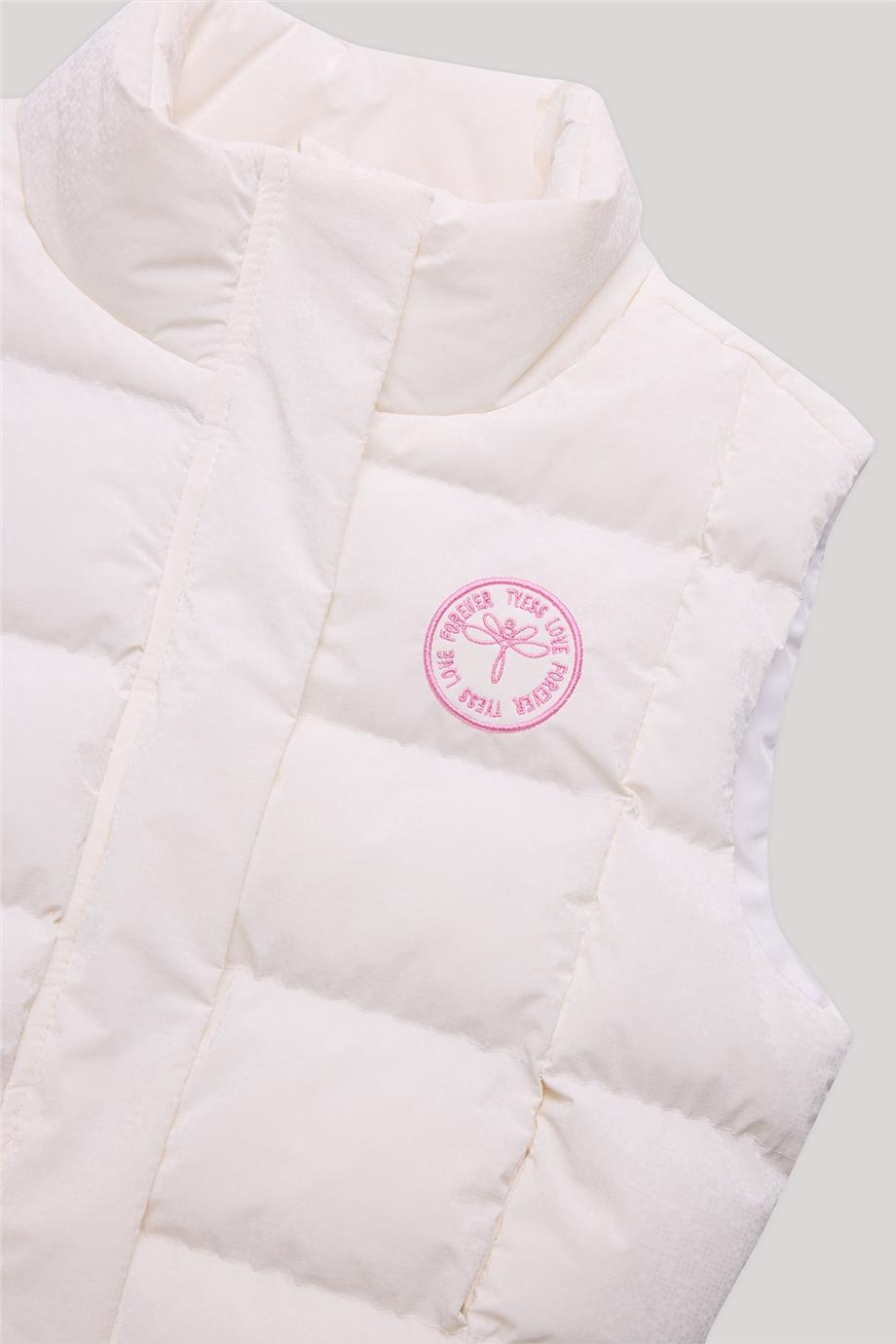 Tyess Kız Çocuk Beyaz Yelek