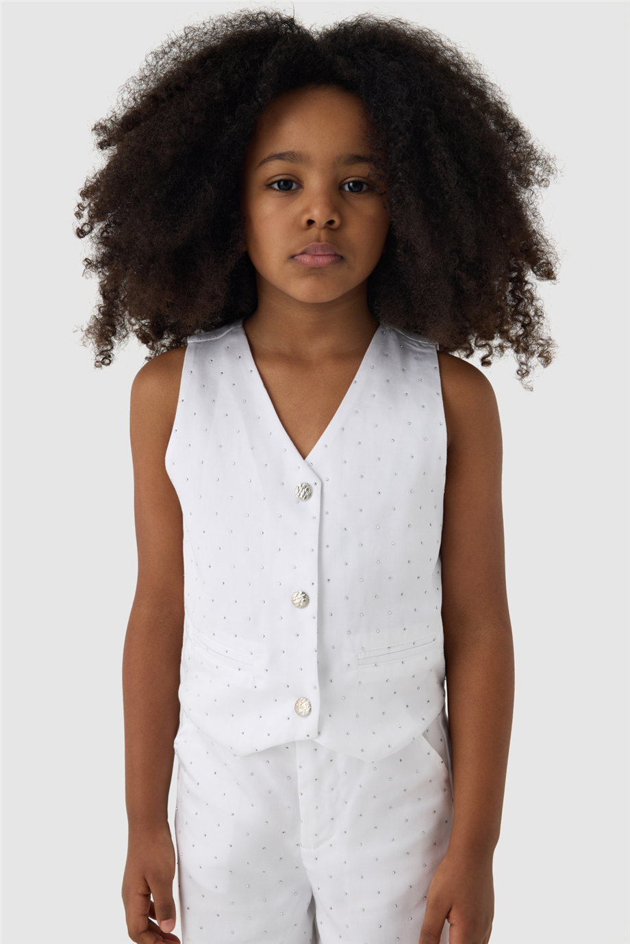Tyess Girl Grey VestTyess Girl Grey Vest