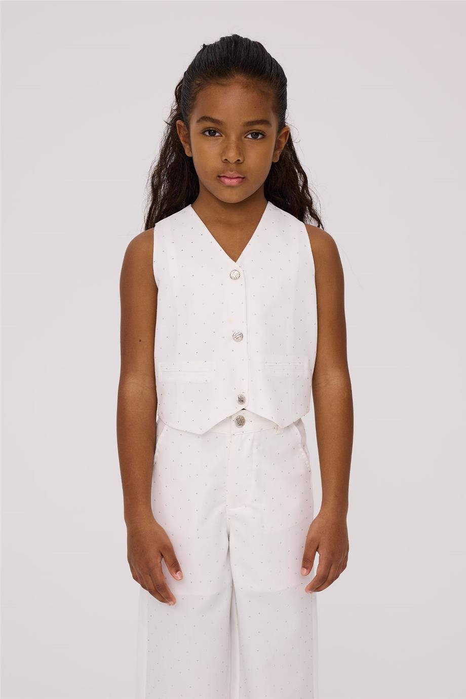 Tyess Girl Grey VestTyess Girl Grey Vest