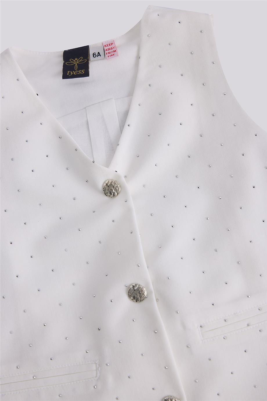 Tyess Girl Grey VestTyess Girl Grey Vest