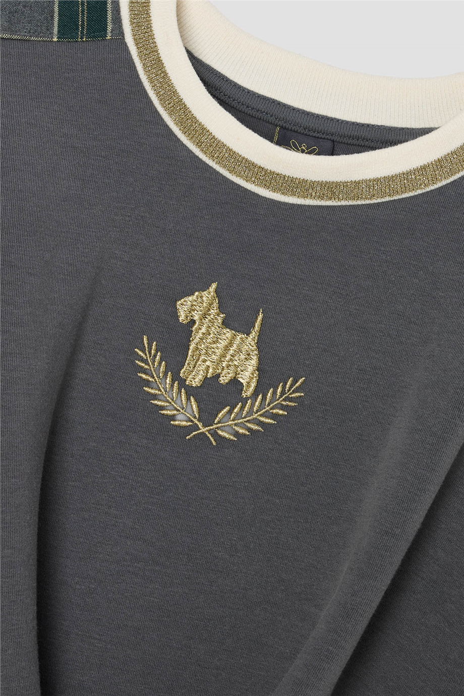 Tyess Kız Çocuk Bisiklet Yaka Oversize SweatshirtTyess Kız Çocuk Bisiklet Yaka Oversize Sweatshirt