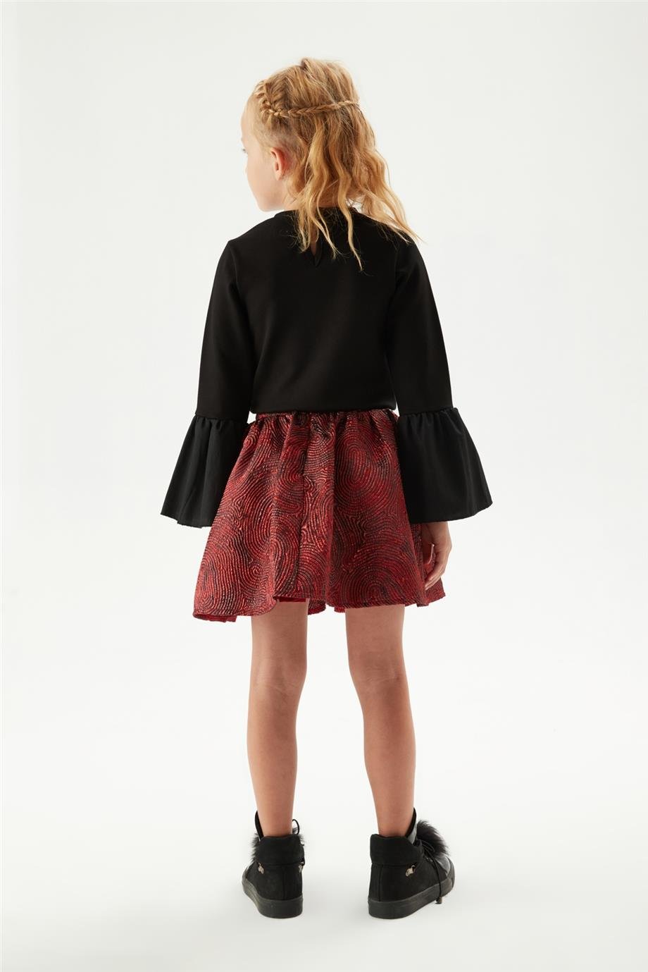 Tyess Kız Çocuk Bordo Etek