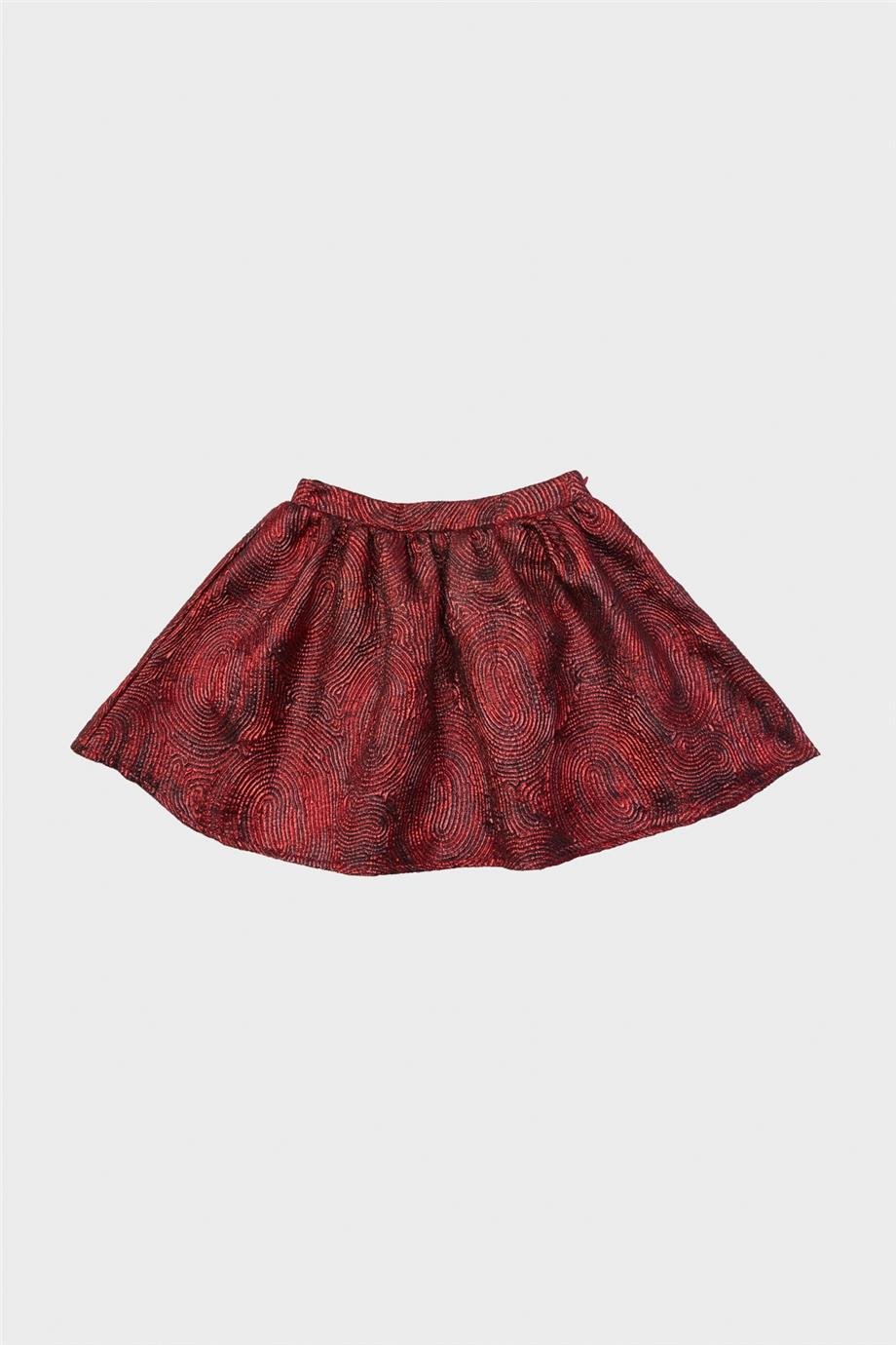 Tyess Kız Çocuk Bordo Etek