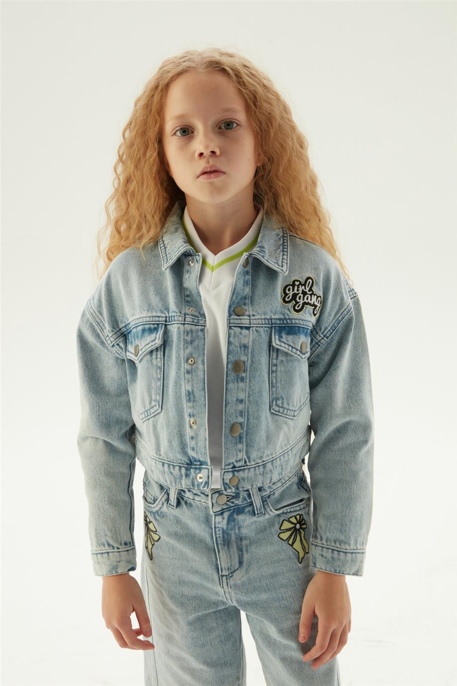 Tyess Kız Çocuk Denim Ceket