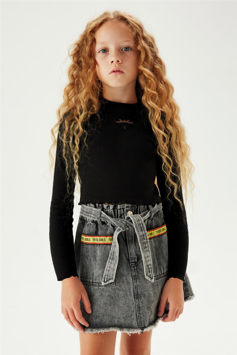 Tyess Kız Çocuk Denim Etek