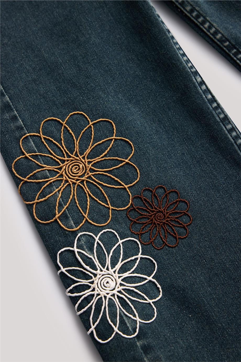 Tyess Kız Çocuk Denim Pantolon