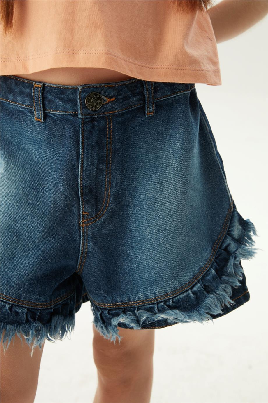 Tyess Kız Çocuk Denim Şort