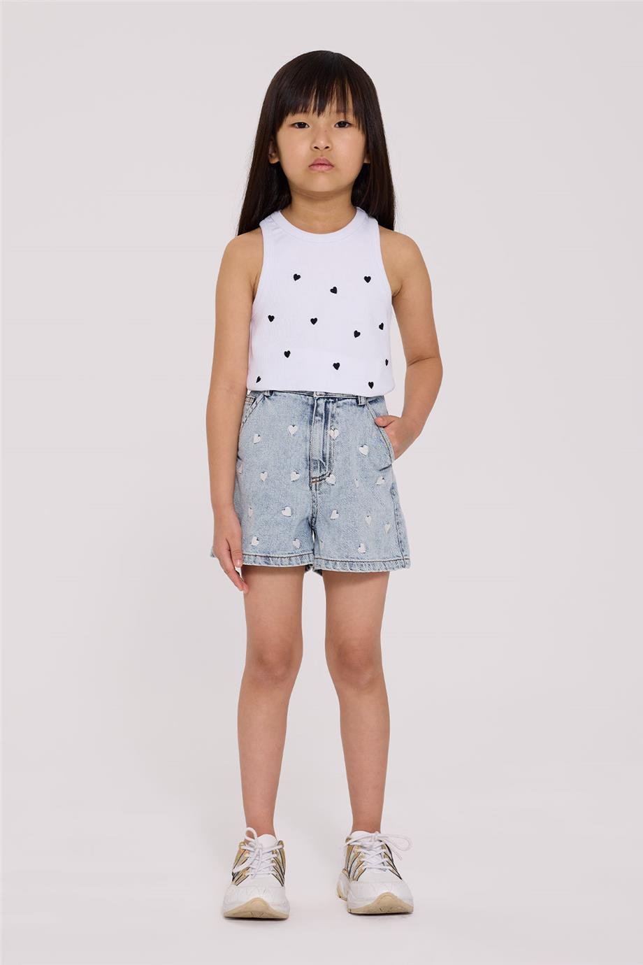 Tyess Kız Çocuk Denim ŞortTyess Kız Çocuk Denim Şort