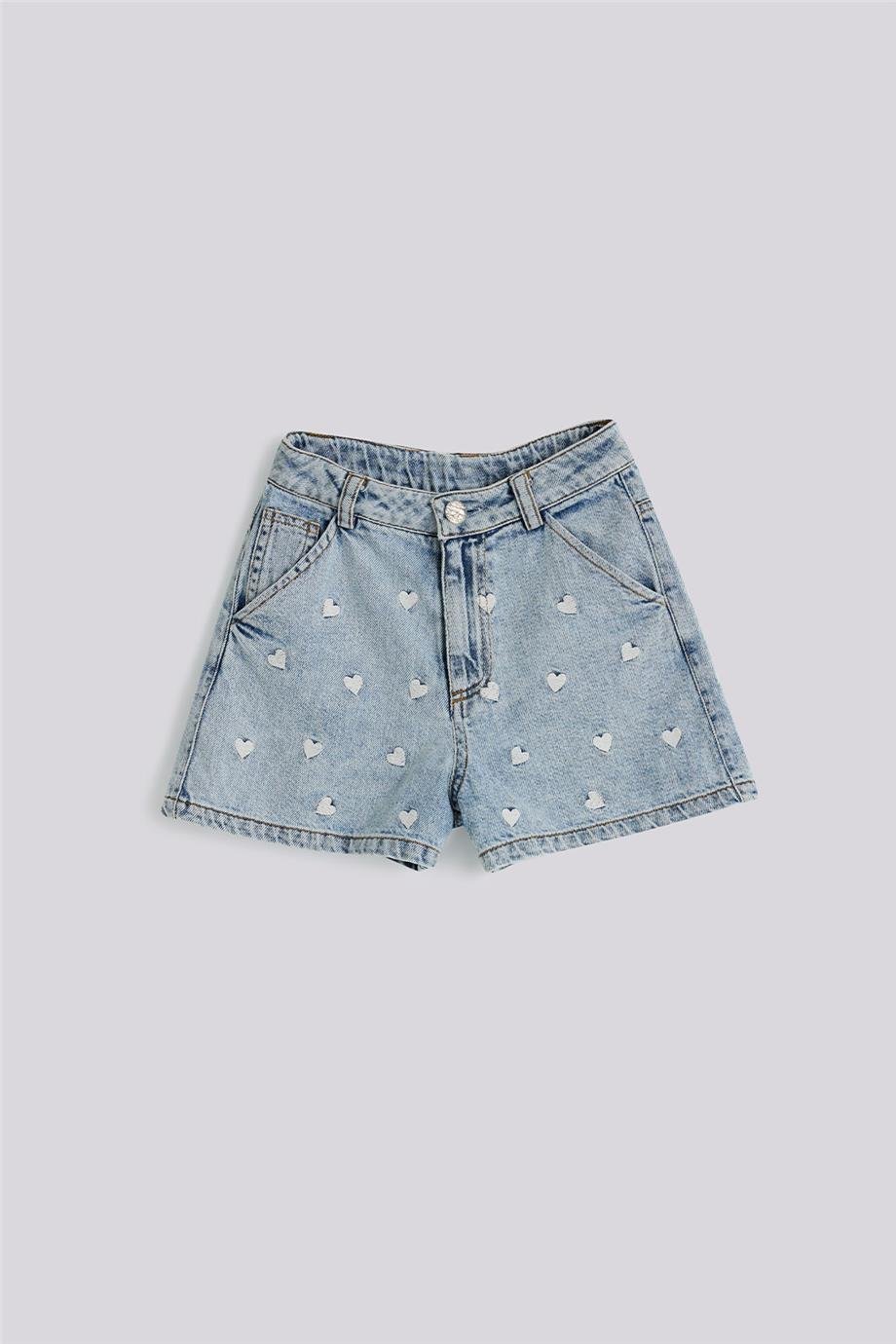 Tyess Kız Çocuk Denim ŞortTyess Kız Çocuk Denim Şort