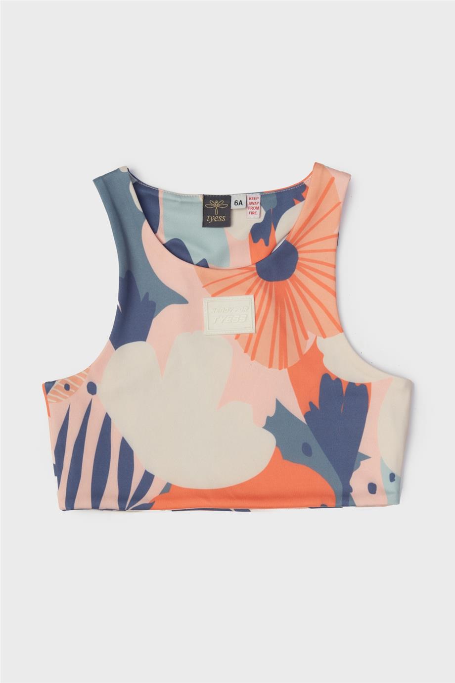 Tyess Kız Çocuk Desenli Atlet