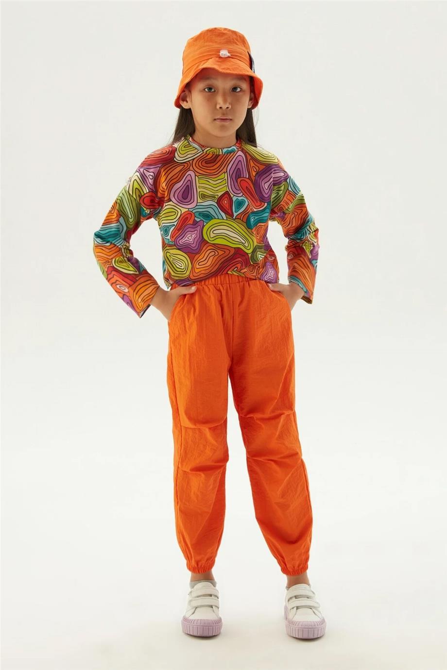 Tyess Kız Çocuk Desenli Bluz