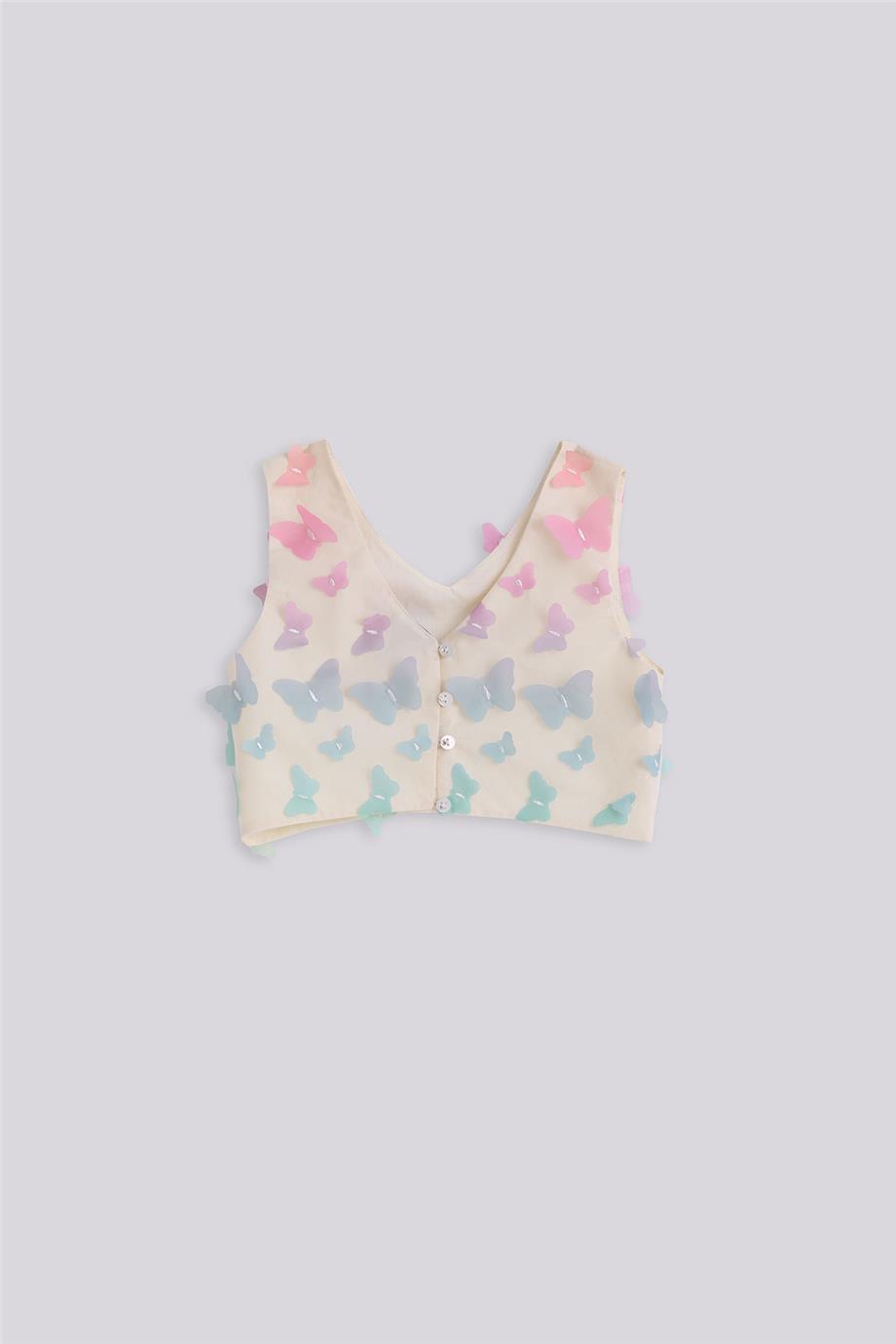 Tyess Kız Çocuk Desenli BluzTyess Kız Çocuk Desenli Bluz