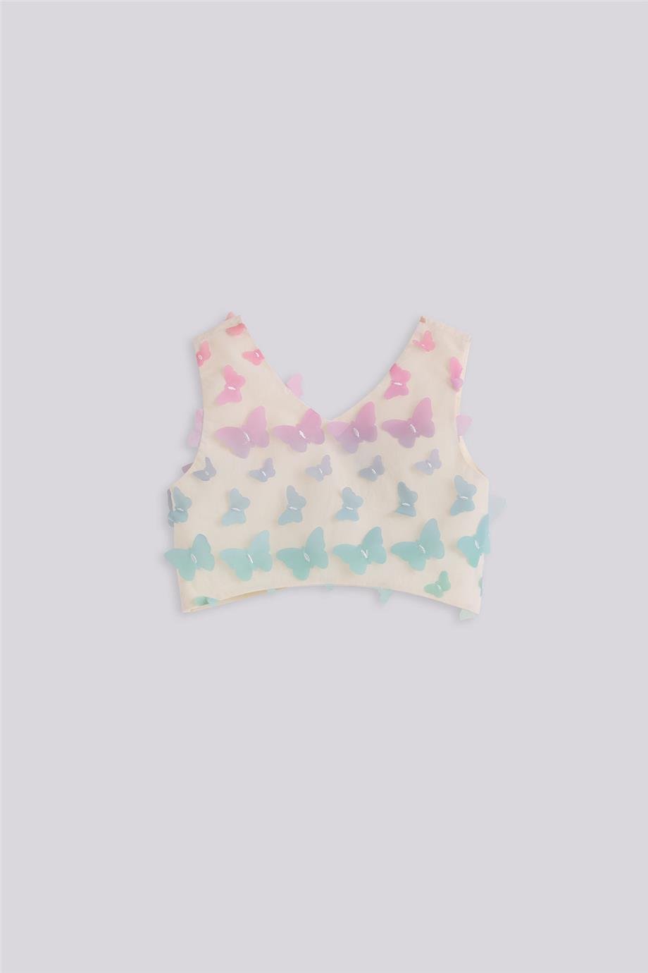 Tyess Kız Çocuk Desenli BluzTyess Kız Çocuk Desenli Bluz