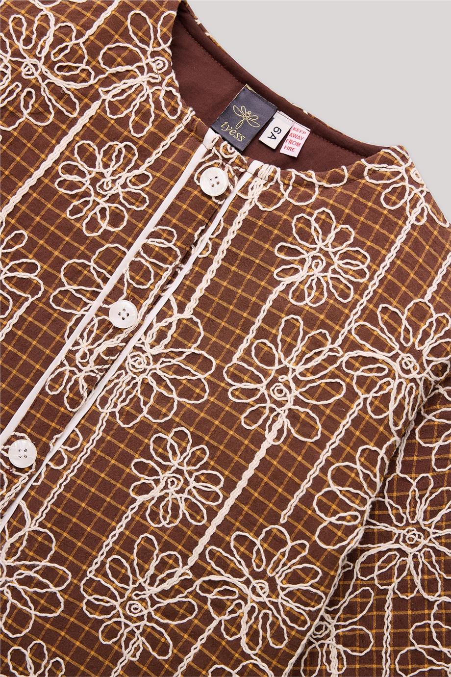 Tyess Kız Çocuk Desenli Ceket