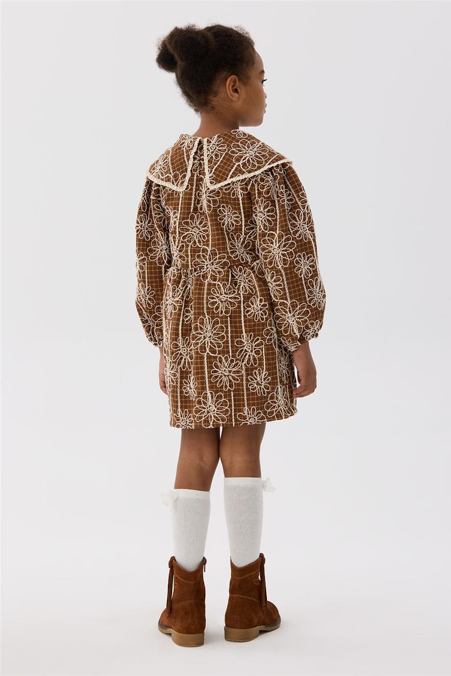 Tyess Kız Çocuk Desenli Elbise