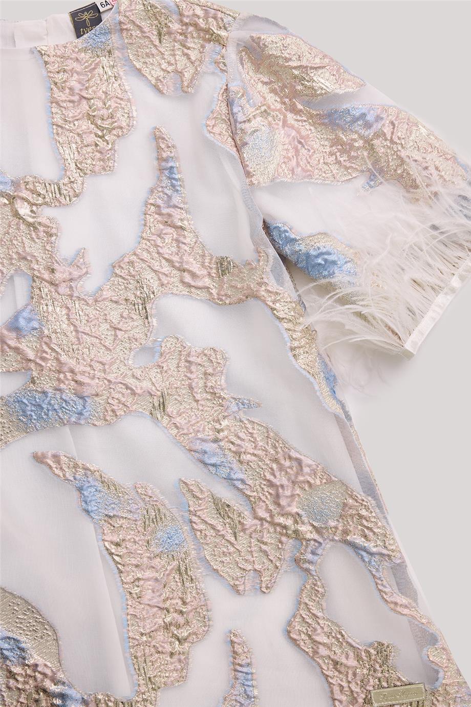 Tyess Kız Çocuk Desenli Elbise