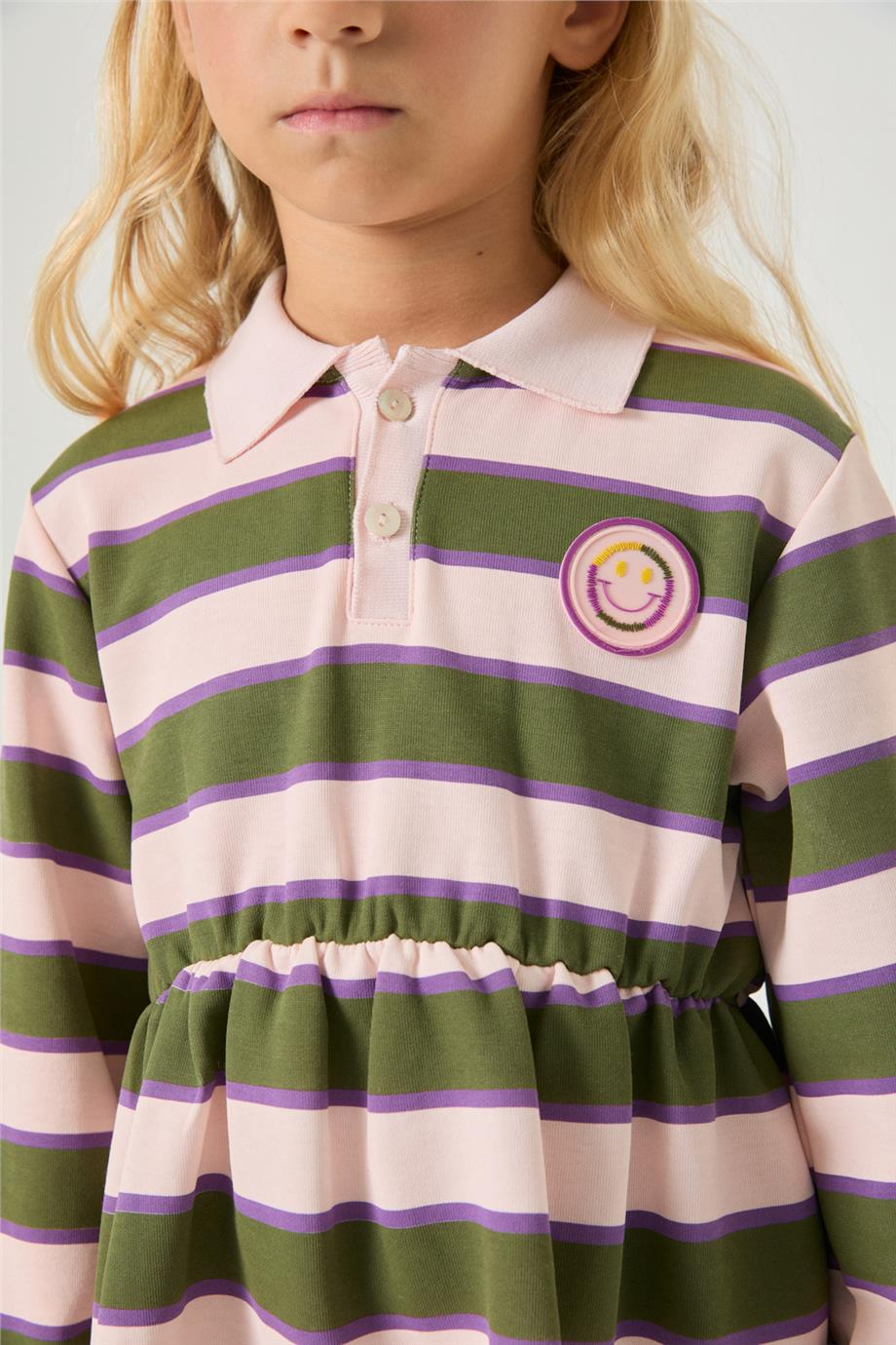 Tyess Kız Çocuk Desenli ElbiseTyess Kız Çocuk Desenli Elbise