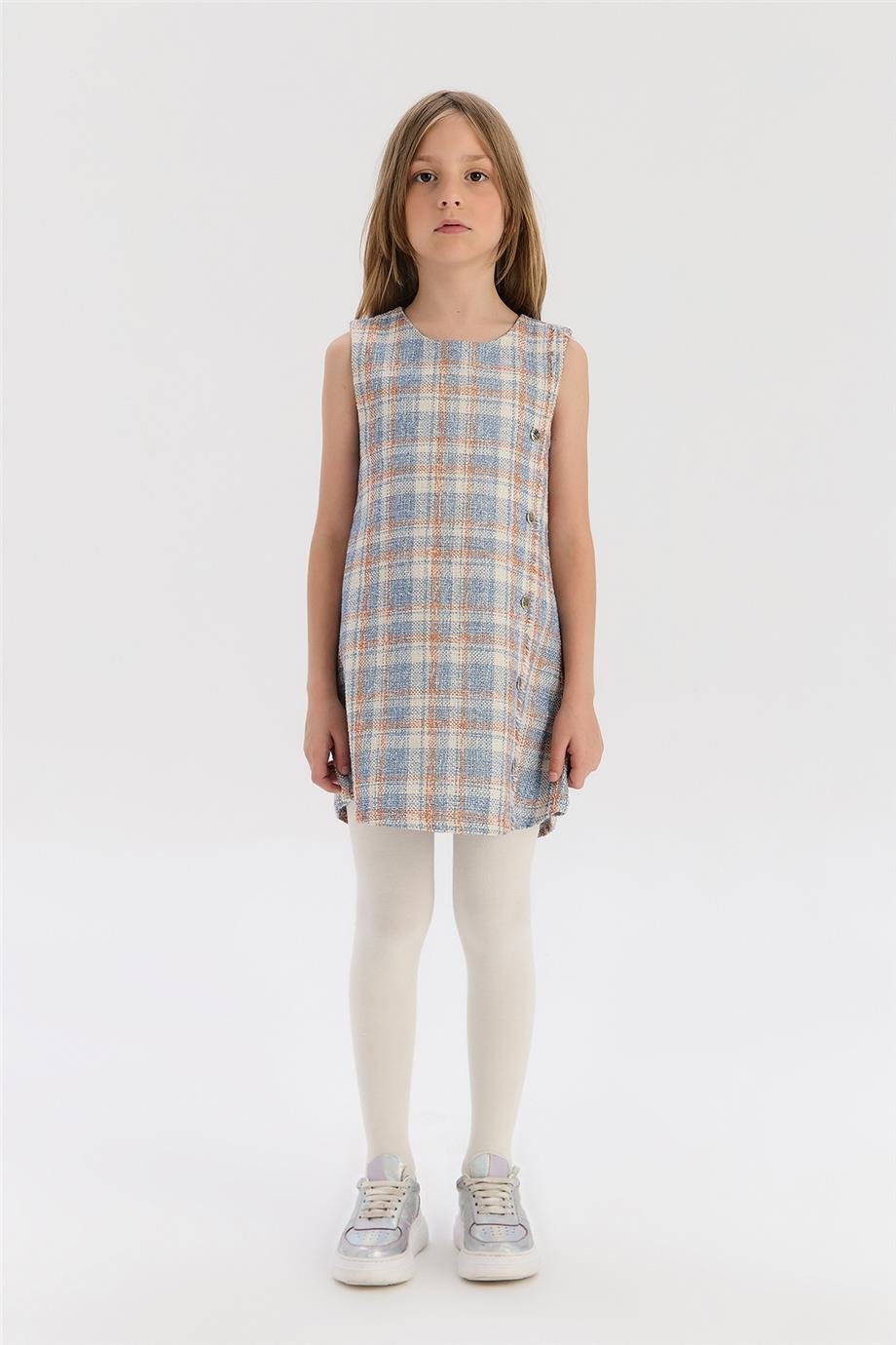 Tyess Kız Çocuk Desenli ElbiseTyess Kız Çocuk Desenli Elbise