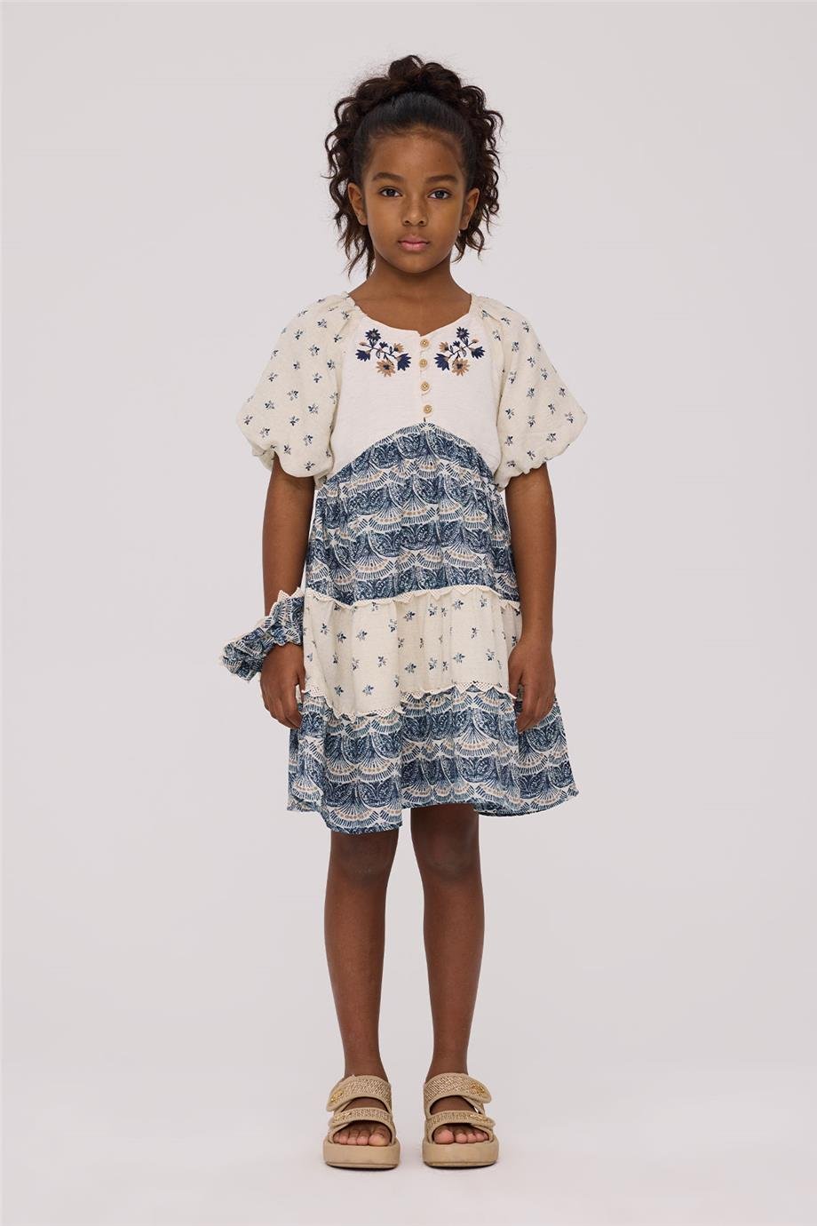 Tyess Girl Patterned DressTyess Girl Patterned Dress