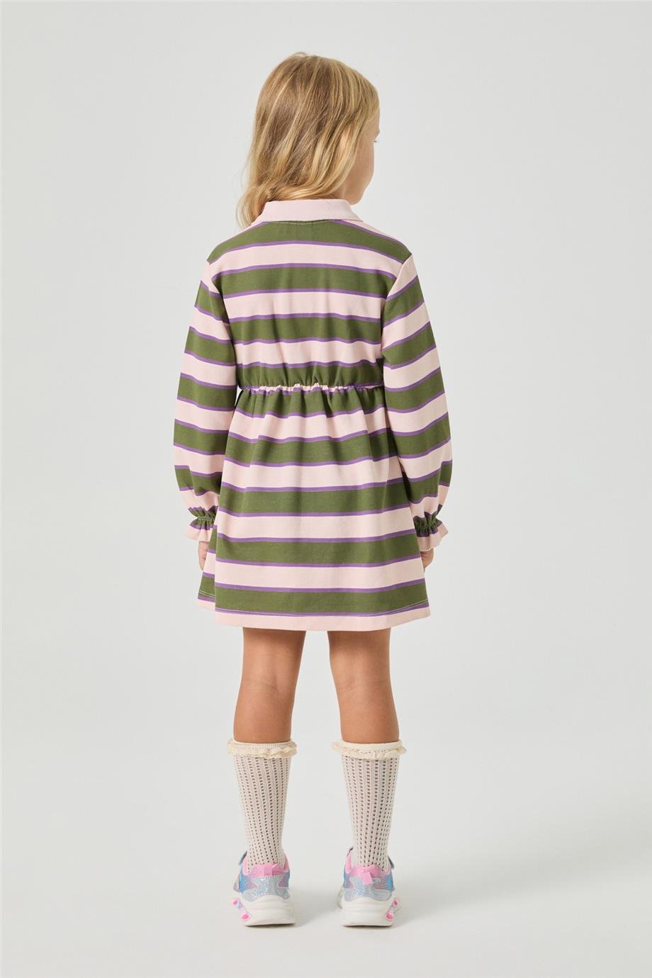 Tyess Kız Çocuk Desenli ElbiseTyess Kız Çocuk Desenli Elbise