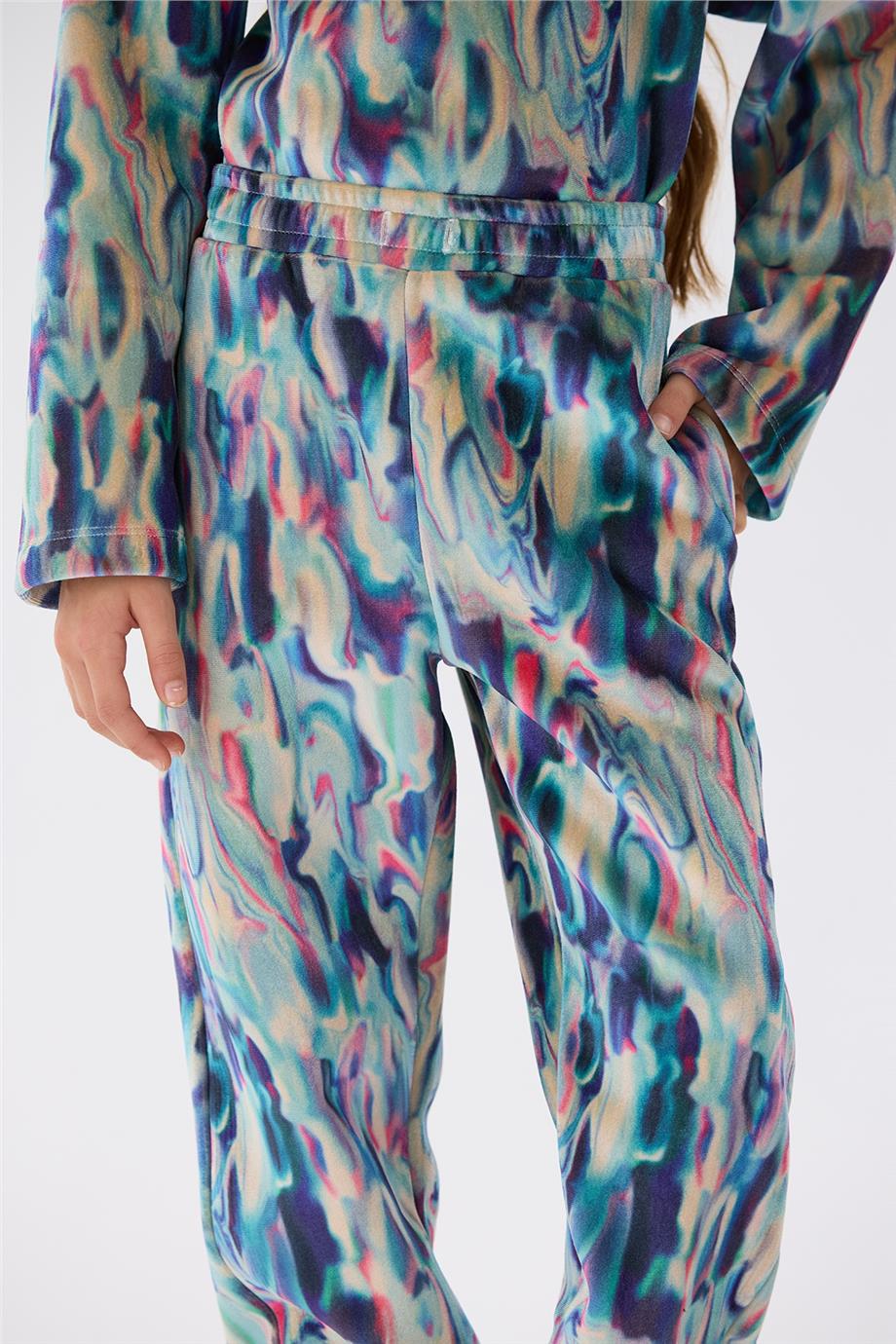 Tyess Kız Çocuk Desenli Eşofman Altı