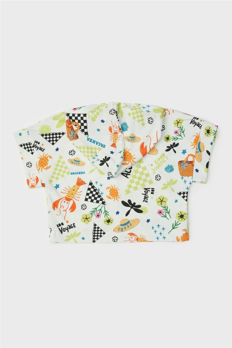 Tyess Kız Çocuk Desenli Eşofman Üstü