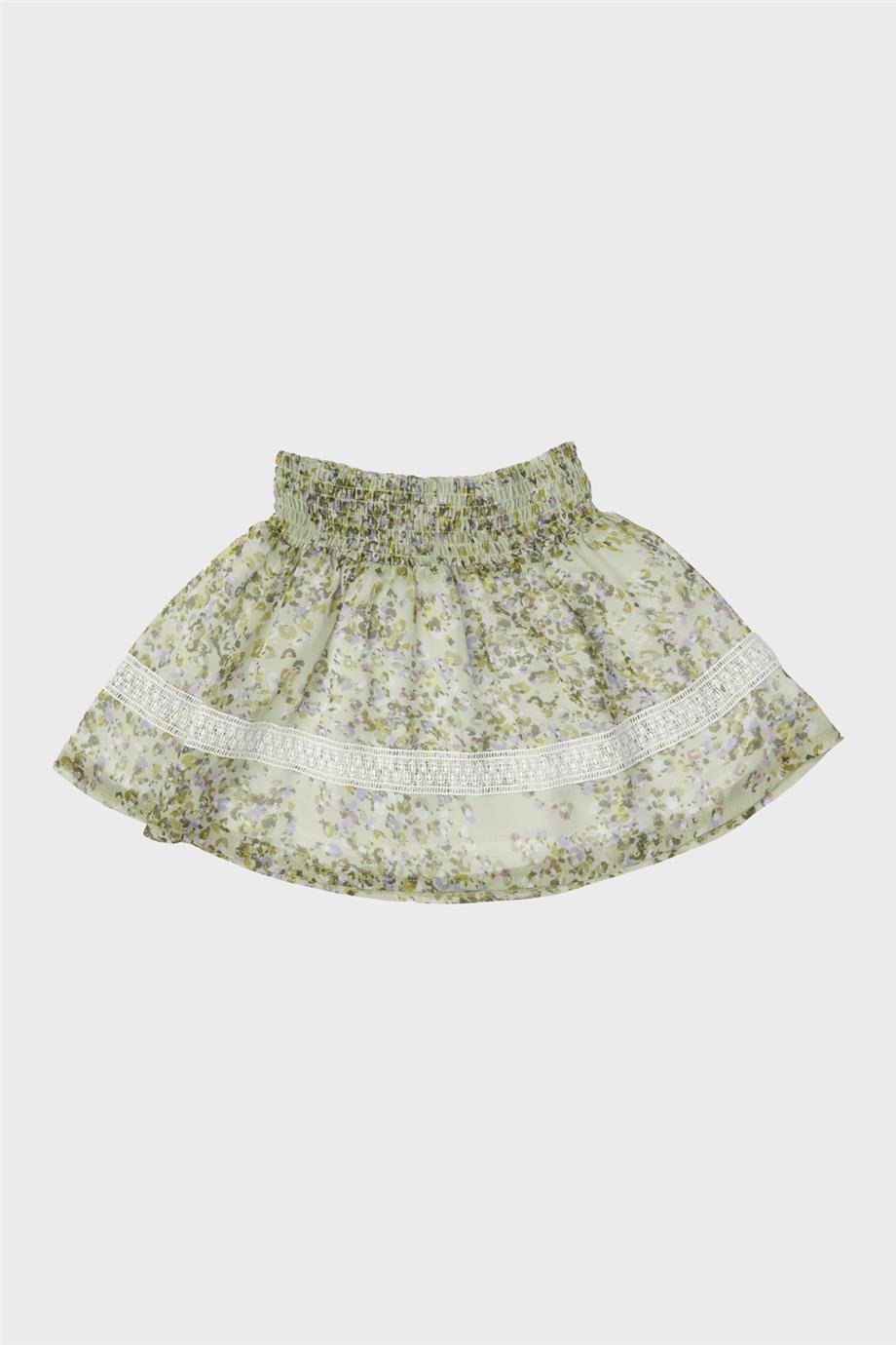 Tyess Kız Çocuk Desenli Etek