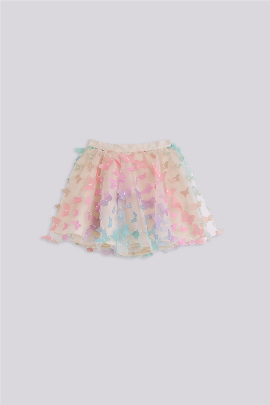 Tyess Kız Çocuk Desenli EtekTyess Kız Çocuk Desenli Etek