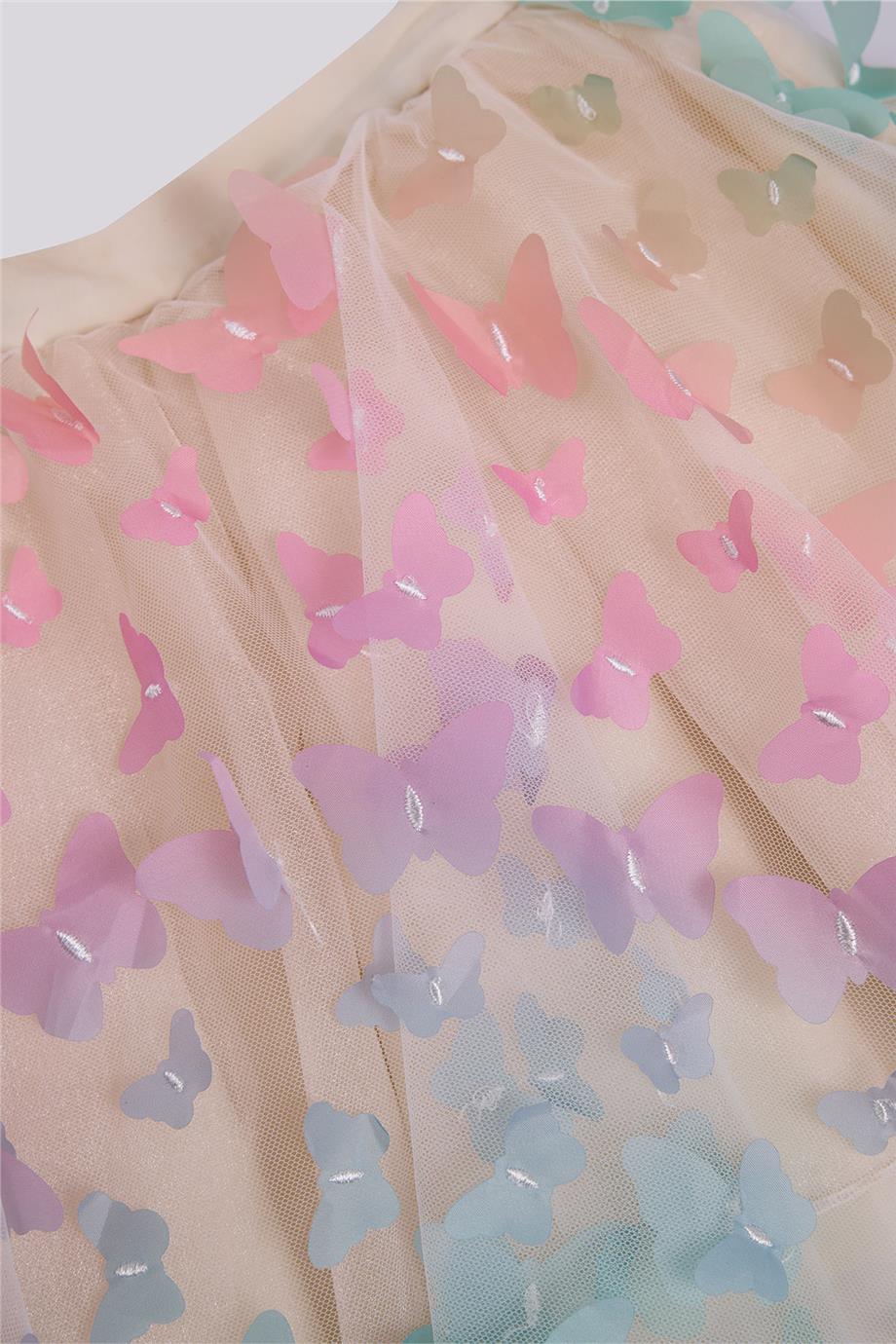 Tyess Kız Çocuk Desenli EtekTyess Kız Çocuk Desenli Etek