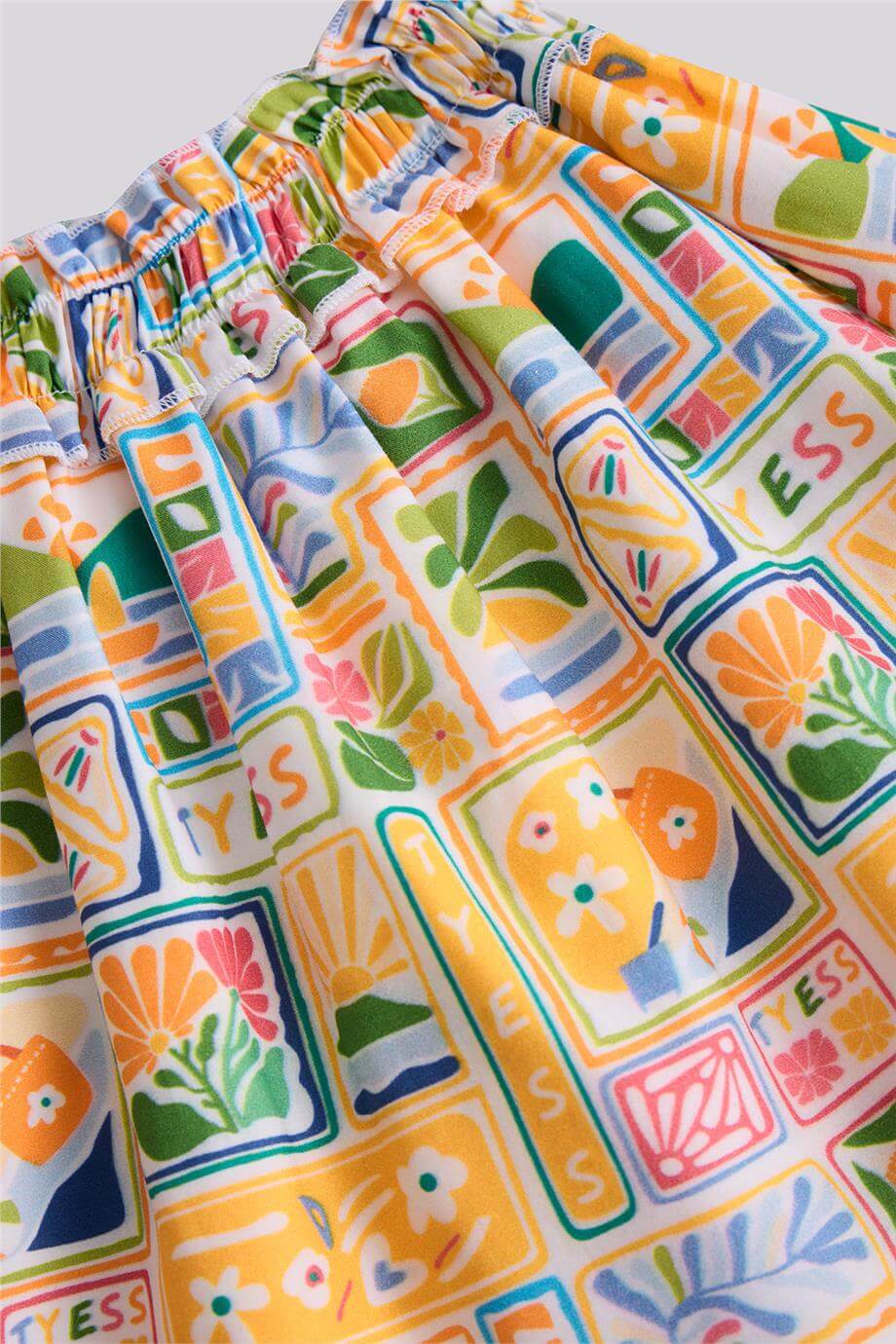 Tyess Kız Çocuk Desenli EtekTyess Kız Çocuk Desenli Etek