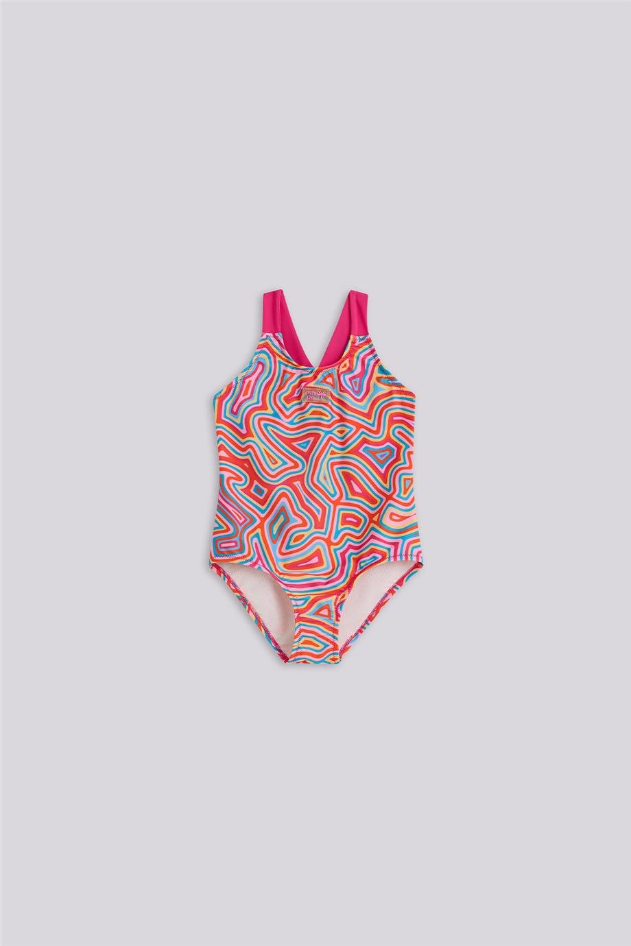 Tyess Girl Patterned SwimsuitTyess Girl Patterned Swimsuit