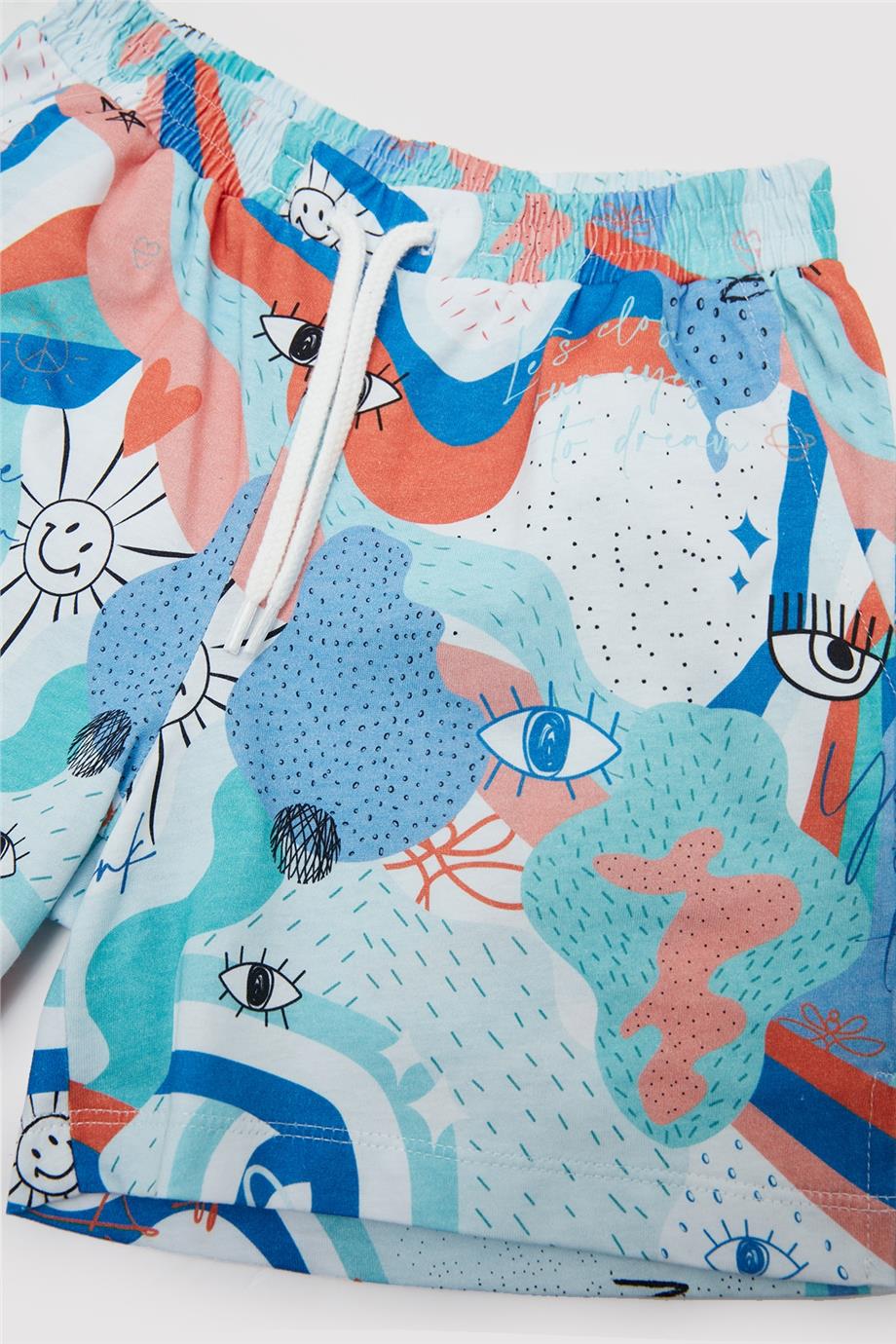 Tyess Kız Çocuk Desenli Pijama Takım