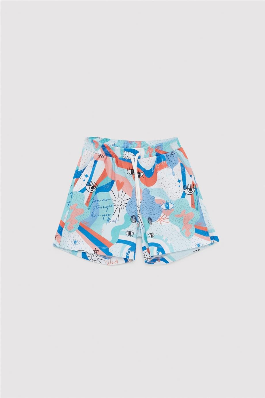 Tyess Kız Çocuk Desenli Pijama Takım