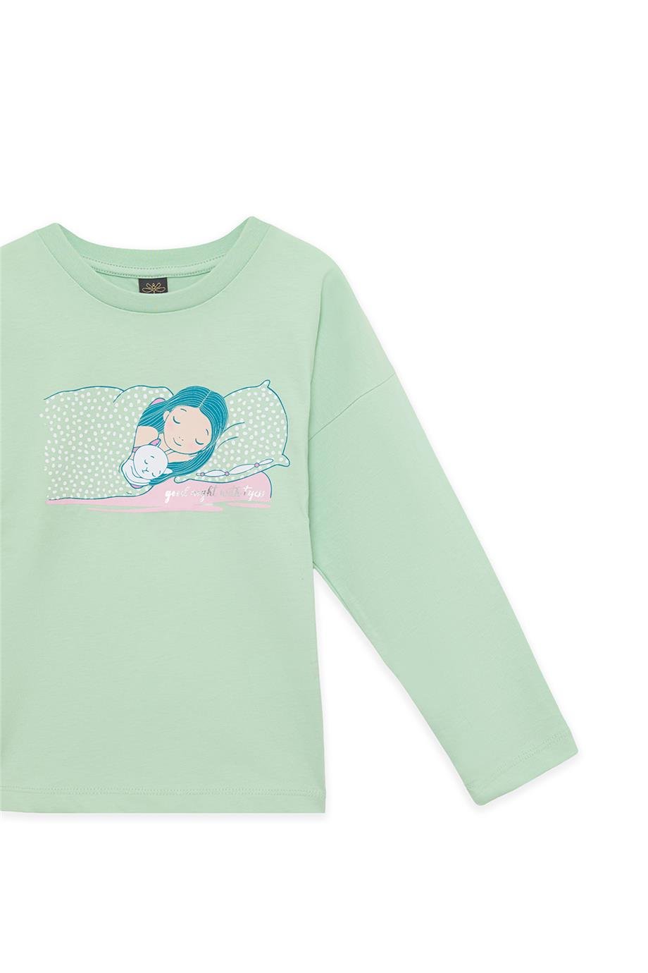 Tyess Girl Patterned Pyjama Suit Tyess Girl Patterned Pyjama Suit 