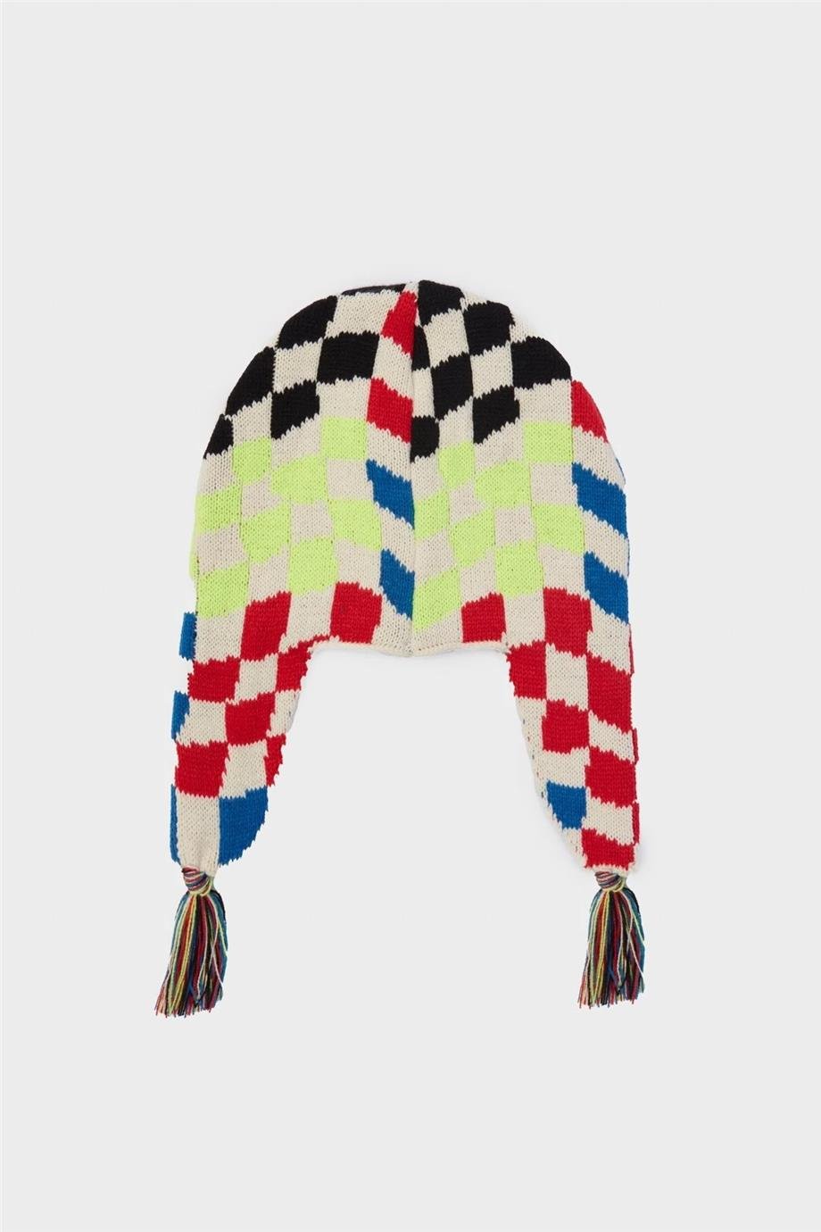 Tyess Kız Çocuk Desenli Şapka