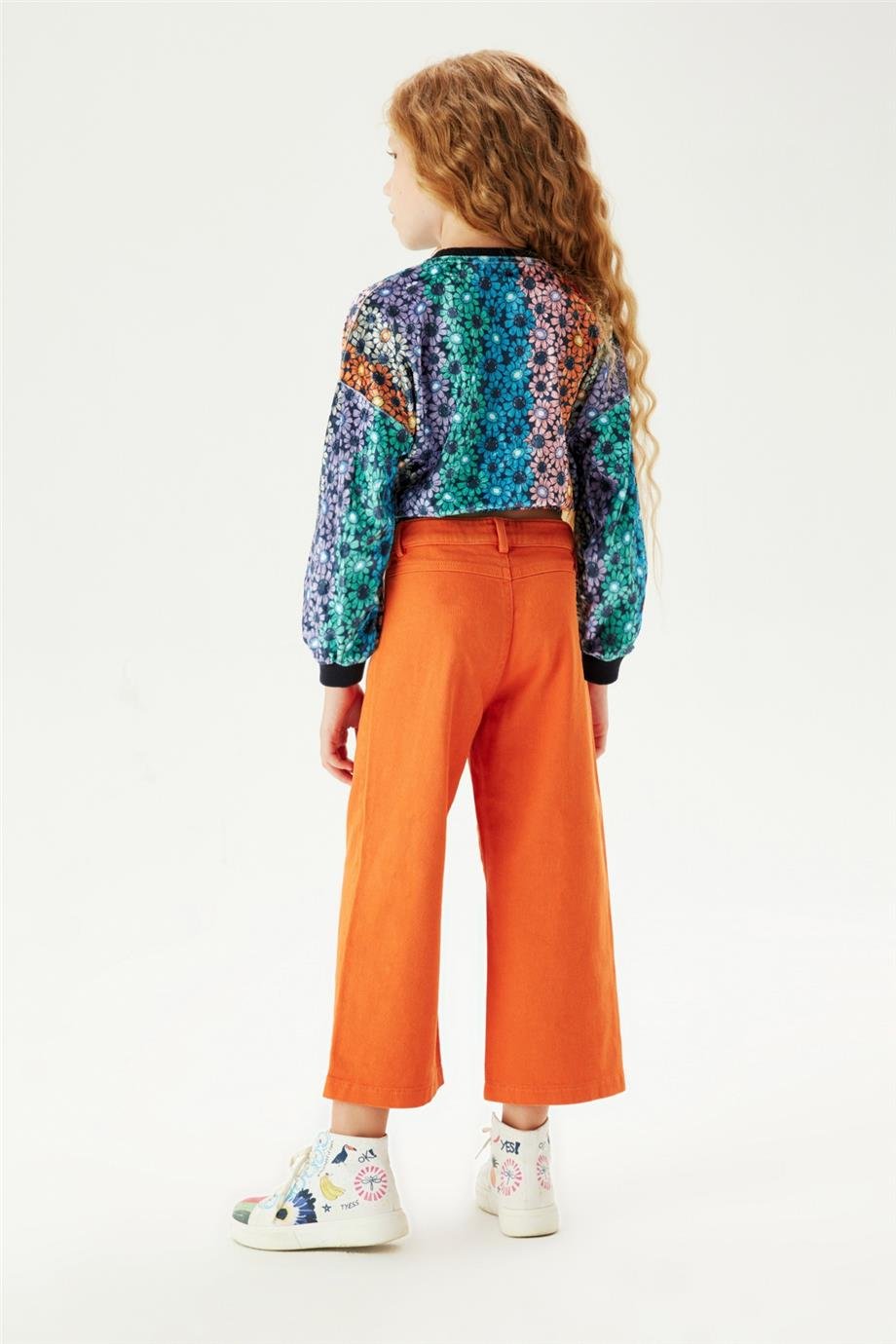 Tyess Kız Çocuk Desenli Sweatshirt