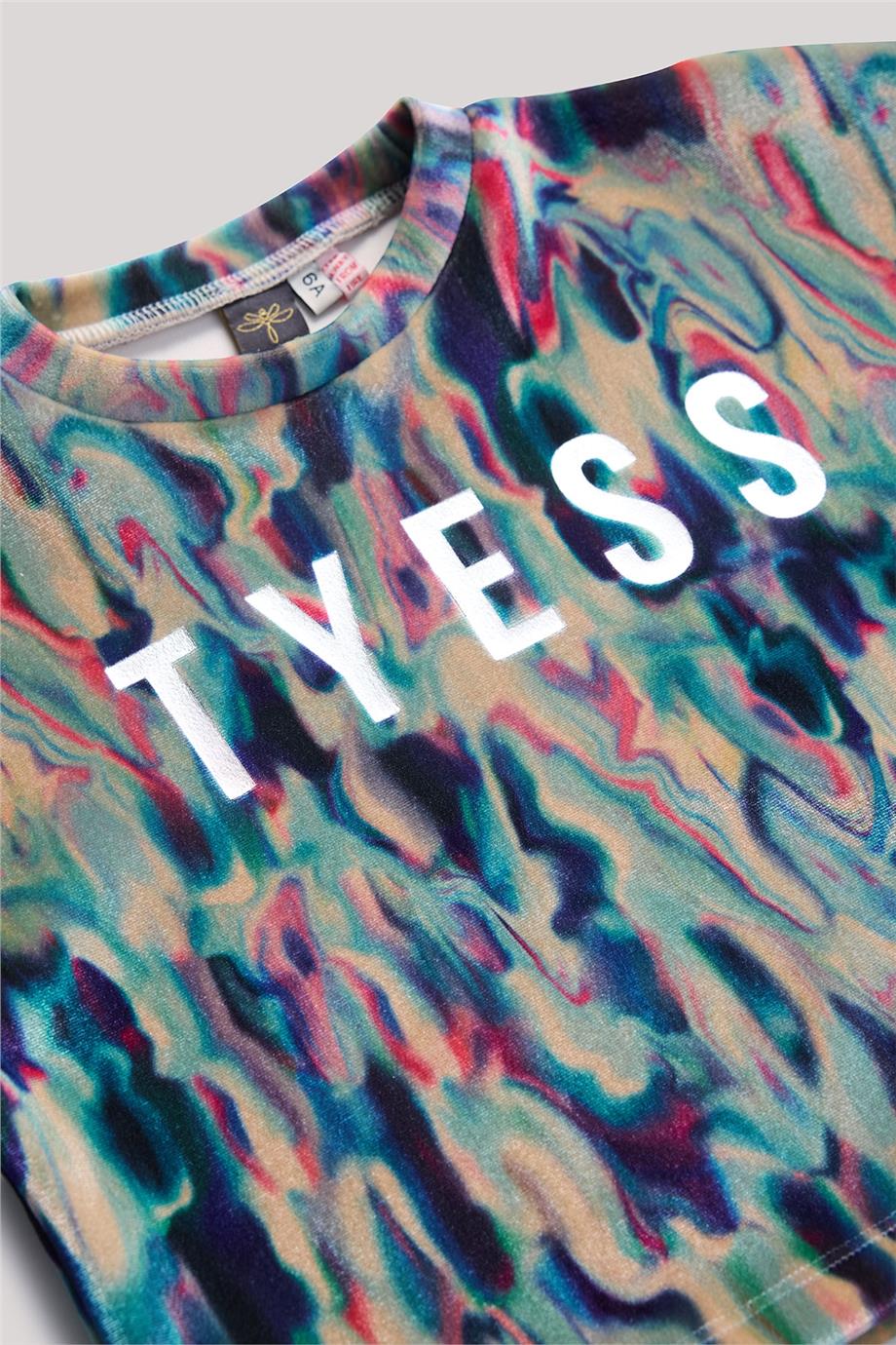 Tyess Kız Çocuk Desenli Sweatshirt