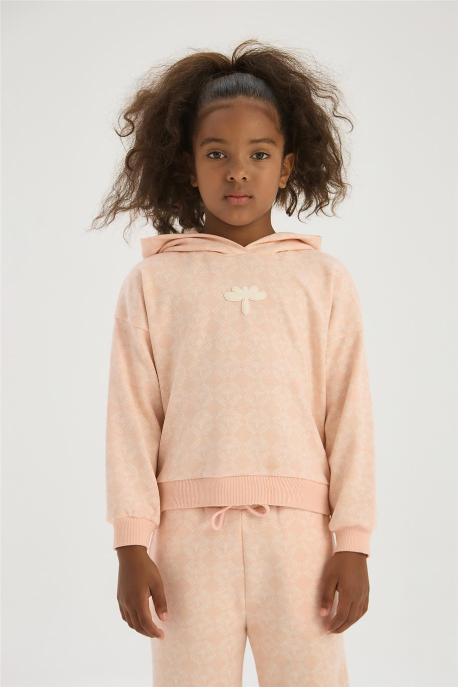 Tyess Kız Çocuk Desenli SweatshirtTyess Kız Çocuk Desenli Sweatshirt